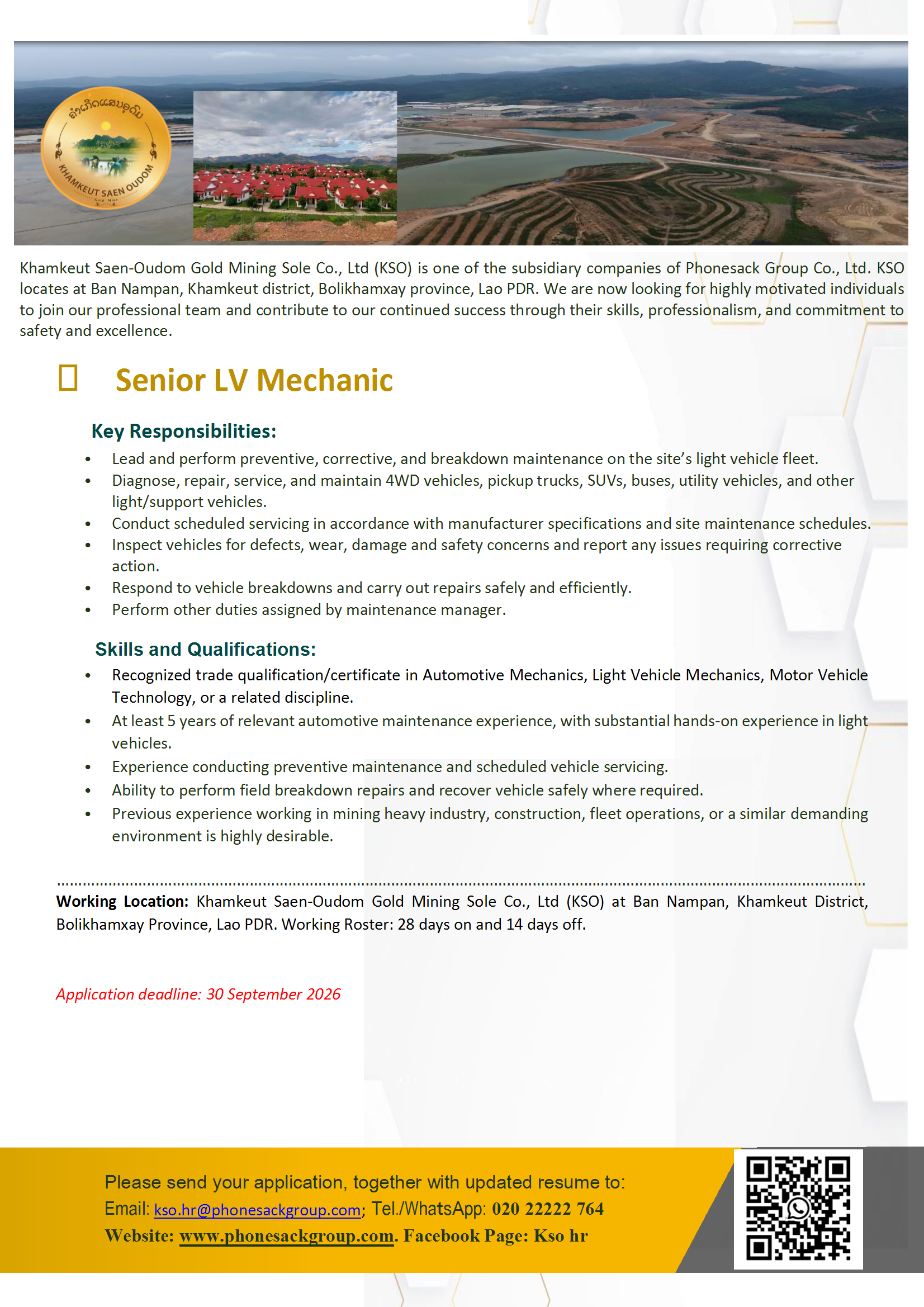 Senior LV Mechanic